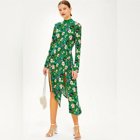 Topshop Chuck On Midi Dress Size 6 - Picture 4 of 14